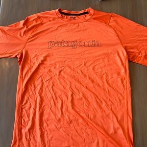 Men’s Patagonia Long Sleeve Orange Tee